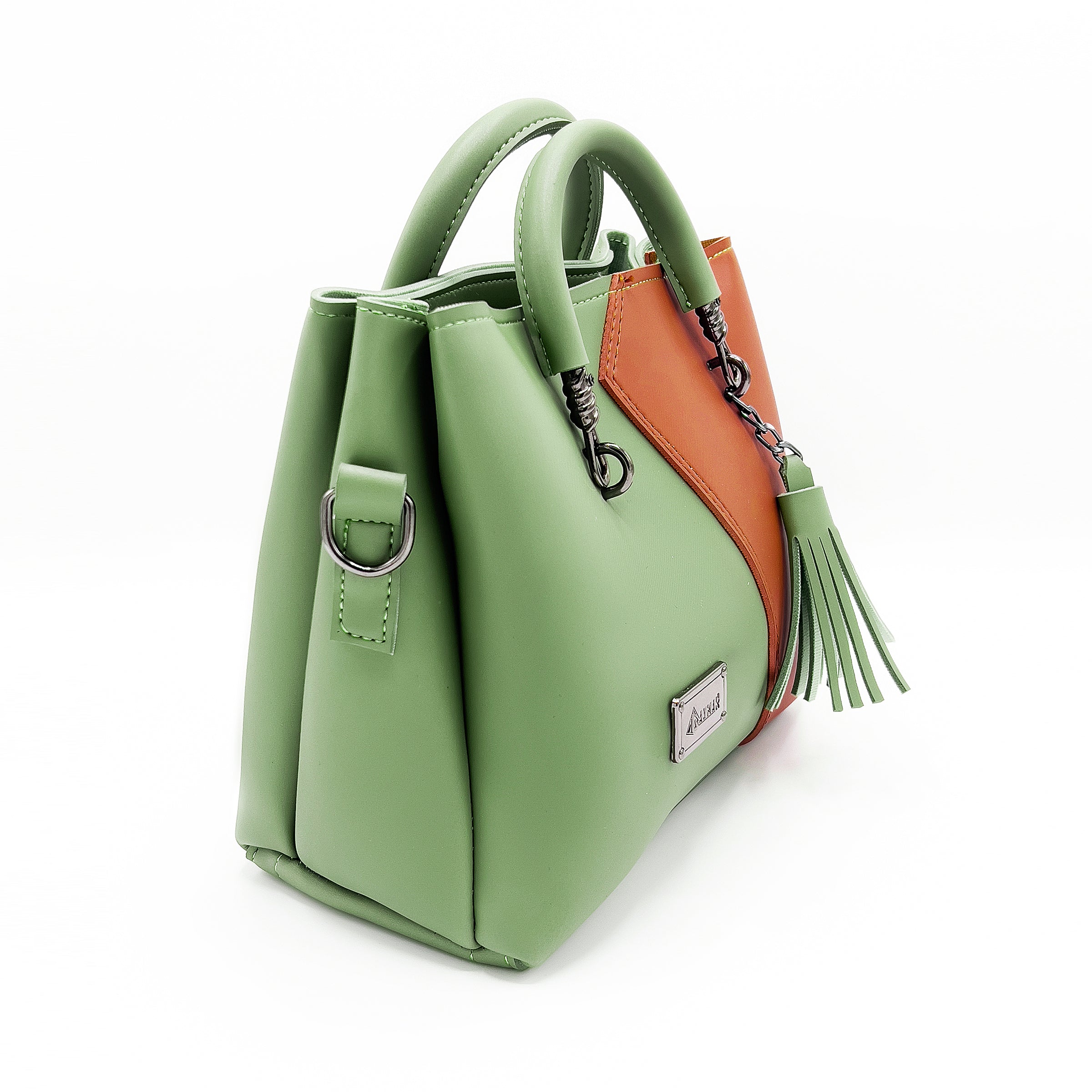 Alhaan Two-Tone Handbag