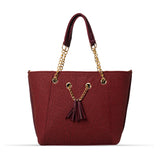 Lace Handbag with Tassel
