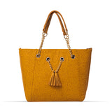 Lace Handbag with Tassel