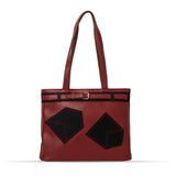 Denim Accent Tote Bag